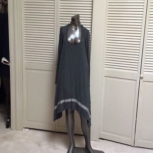 Easel asymmetrical dress